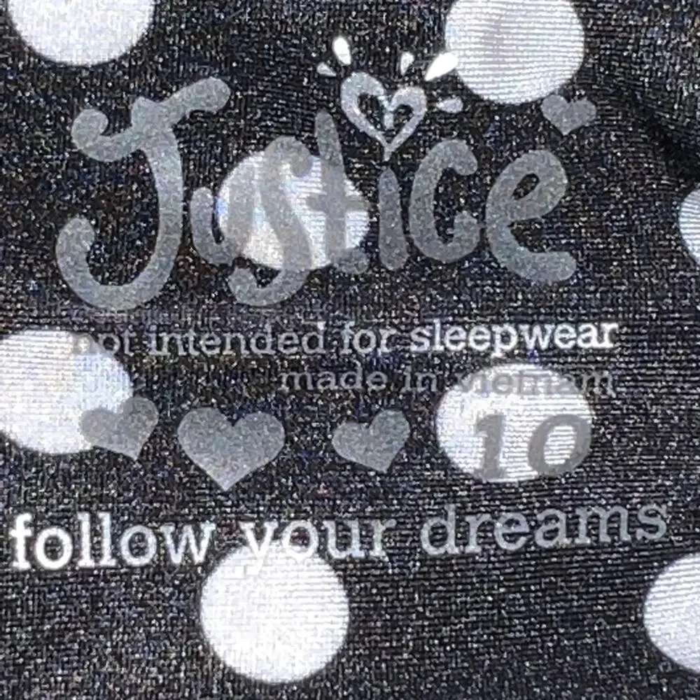 Justice Spandex Pants Polka Dot Girls 10